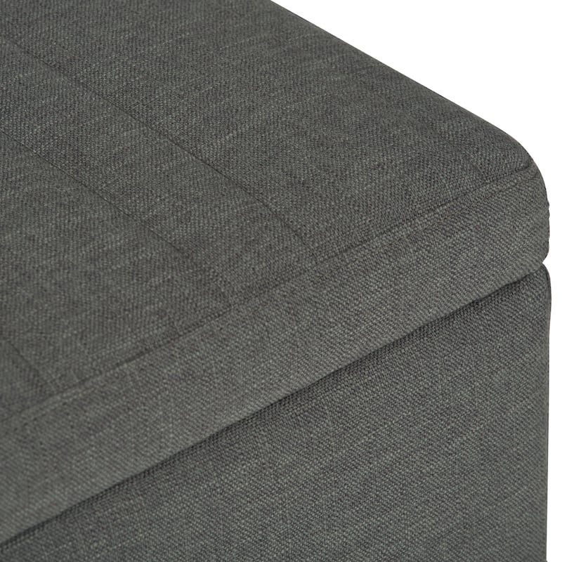 WYNDENHALL Garret 48 inch Wide Contemporary Rectangle Storage Ottoman