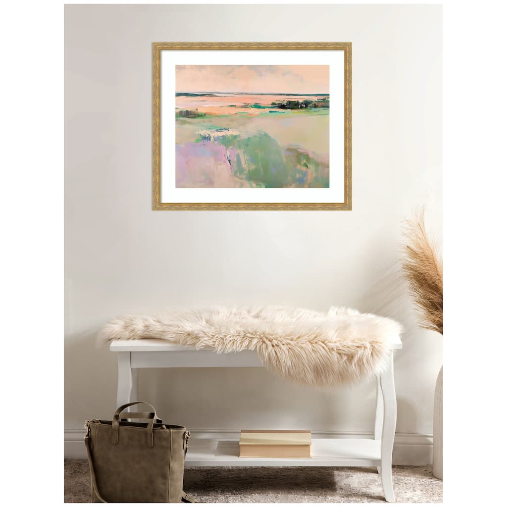 Kate and Laurel Framed Art Pastel Horizon III by Amy Lighthall