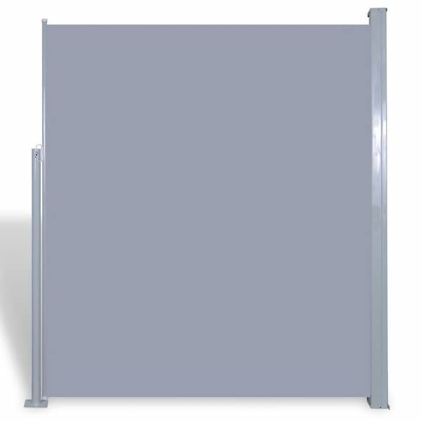 Shop Vidaxl Patio Retractable Side Awning 63 X118 Gray Overstock 25736148