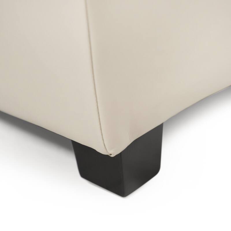 DH Basic Modern Brian 48-inch Rectangular Linen Storage Ottoman Bench by Denhour