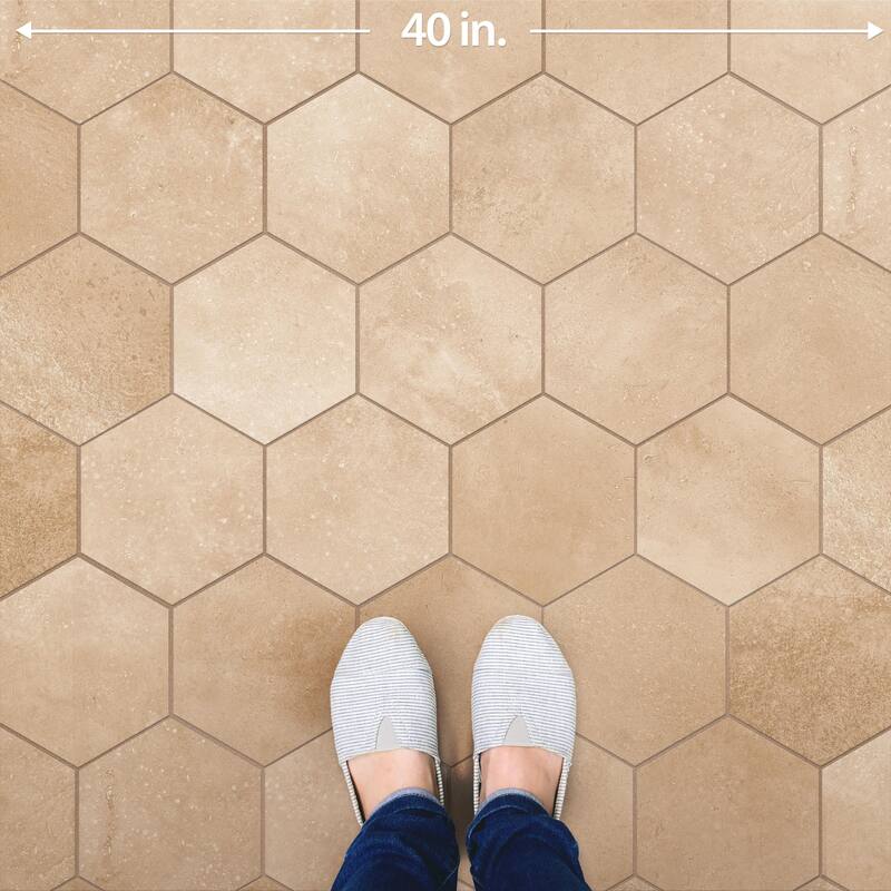 Merola Tile Atlas Hex Cotto 8-5/8" x 9-7/8" Porcelain Floor and Wall Tile