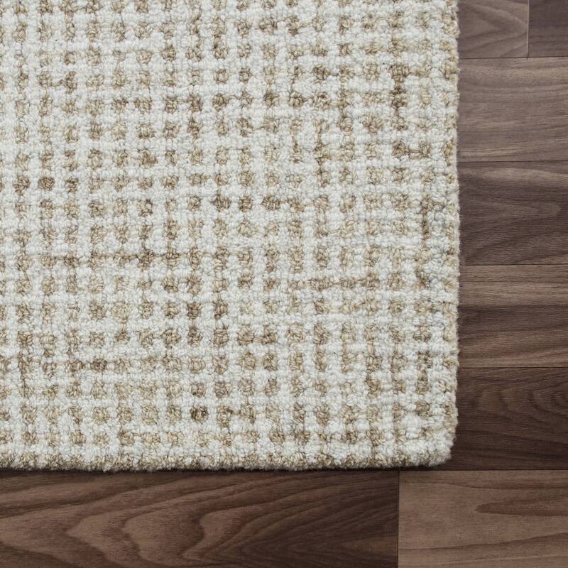 Noah Contemporary Geometric Wool Indoor Area Rug by Sevita