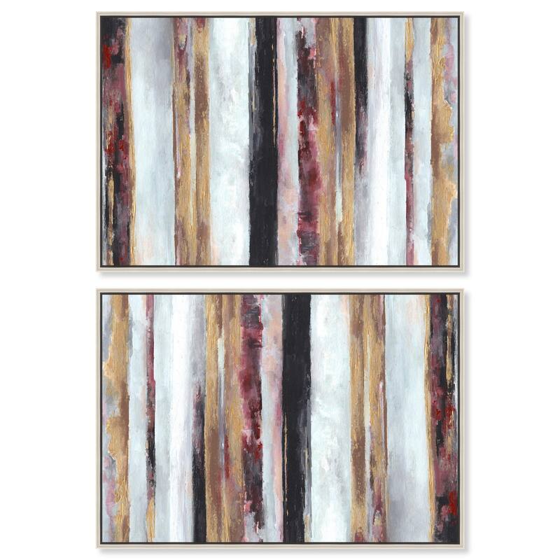 Golden Spark I Canvas by Art Remedy - 16" x 16" - Silver