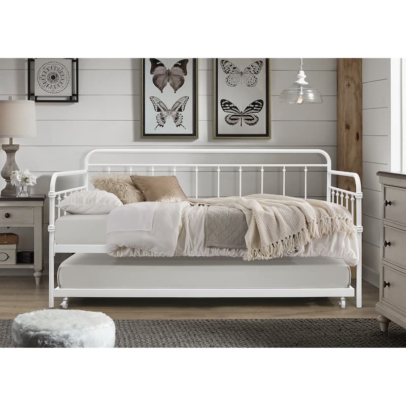 Cara Daybed with Trundle - White