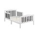 preview thumbnail 2 of 9, Wood Twain Toddler Bed White/Black