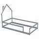preview thumbnail 2 of 64, Twin Size Wood House-Shaped Headboard Floor Bed with Fences