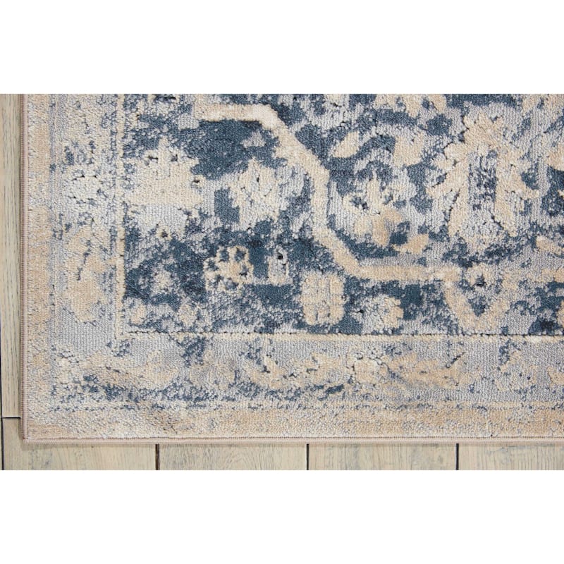 Malta Classic Bordered Geometric Medallion Area Rug