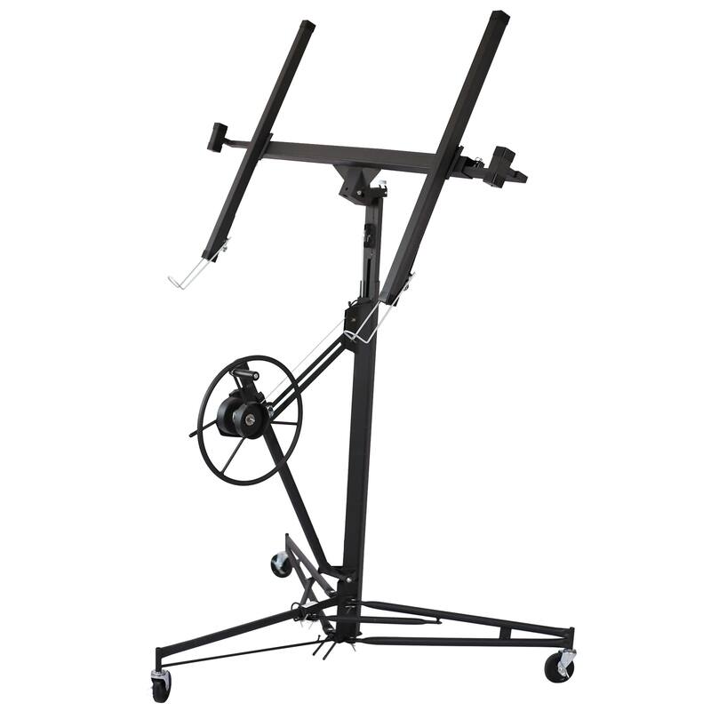 4' x 16' Drywall Panel Lift, Lockable Rolling Caster Ceiling Lift,150Lbs