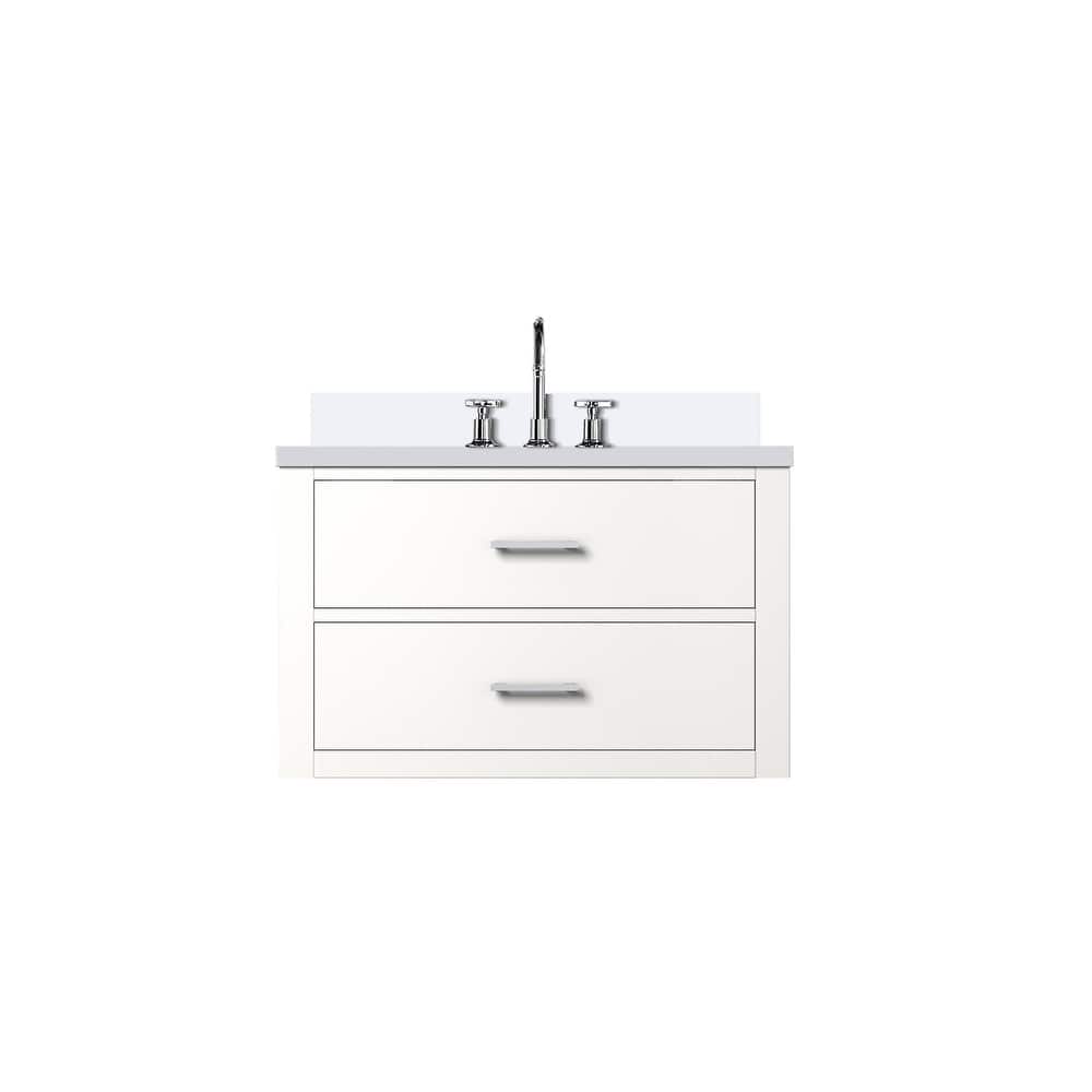 Castor Bath Vanity with Quartz Top, Sink and Faucet