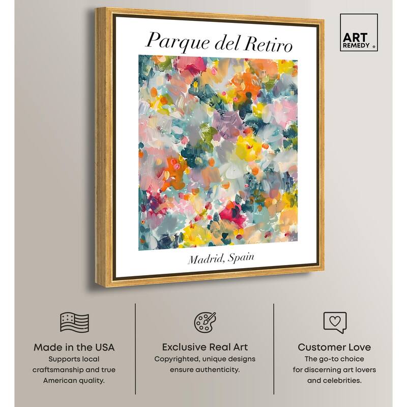 Retiro Park Canvas by Art Remedy