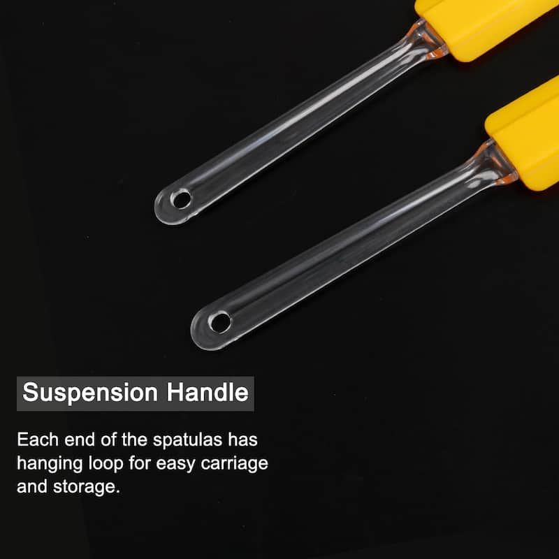 2pcs Flexible Silicone Spatula Heat Resistant Non Stick Cooking - 9.6" x 1.9"(L*W)