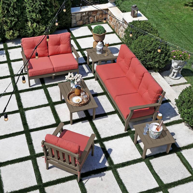 HIGHWOOD Lehigh 6-Piece Grand Deep Seating Set