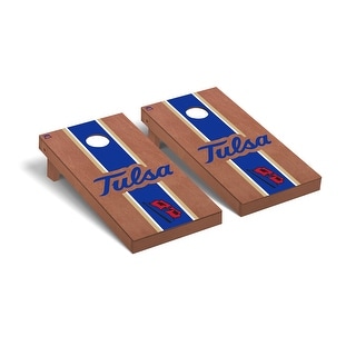University of Tulsa Golden Hurricane Rosewood Cornhole Board Set