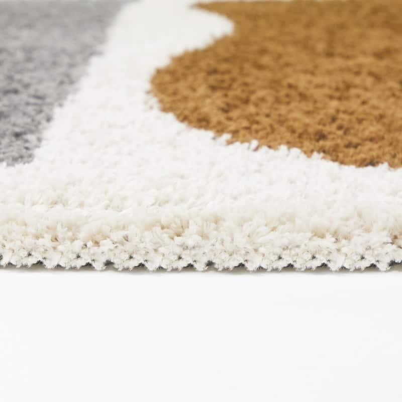 Augustin Modern Squiggles Area Rug