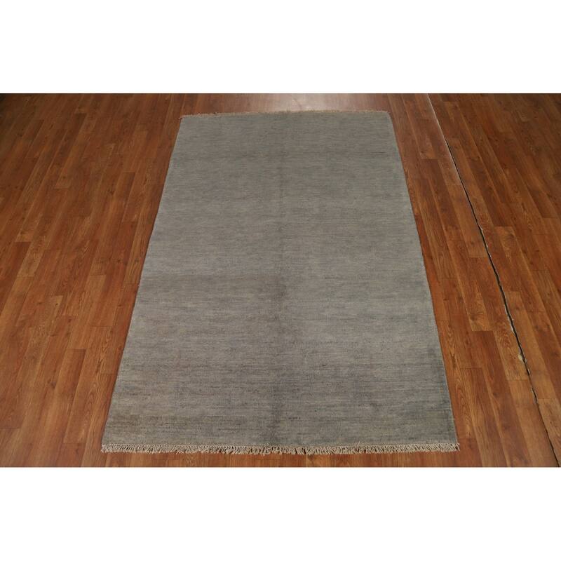 Hand Knotted Oriental 100% Wool Carpet Modern Modern Multi-Colored Gabbeh Area Rug - 6' 0'' X 3' 11''