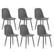preview thumbnail 42 of 57, Modern Dining Room Kitchen Dining Chair with Black Metal Legs