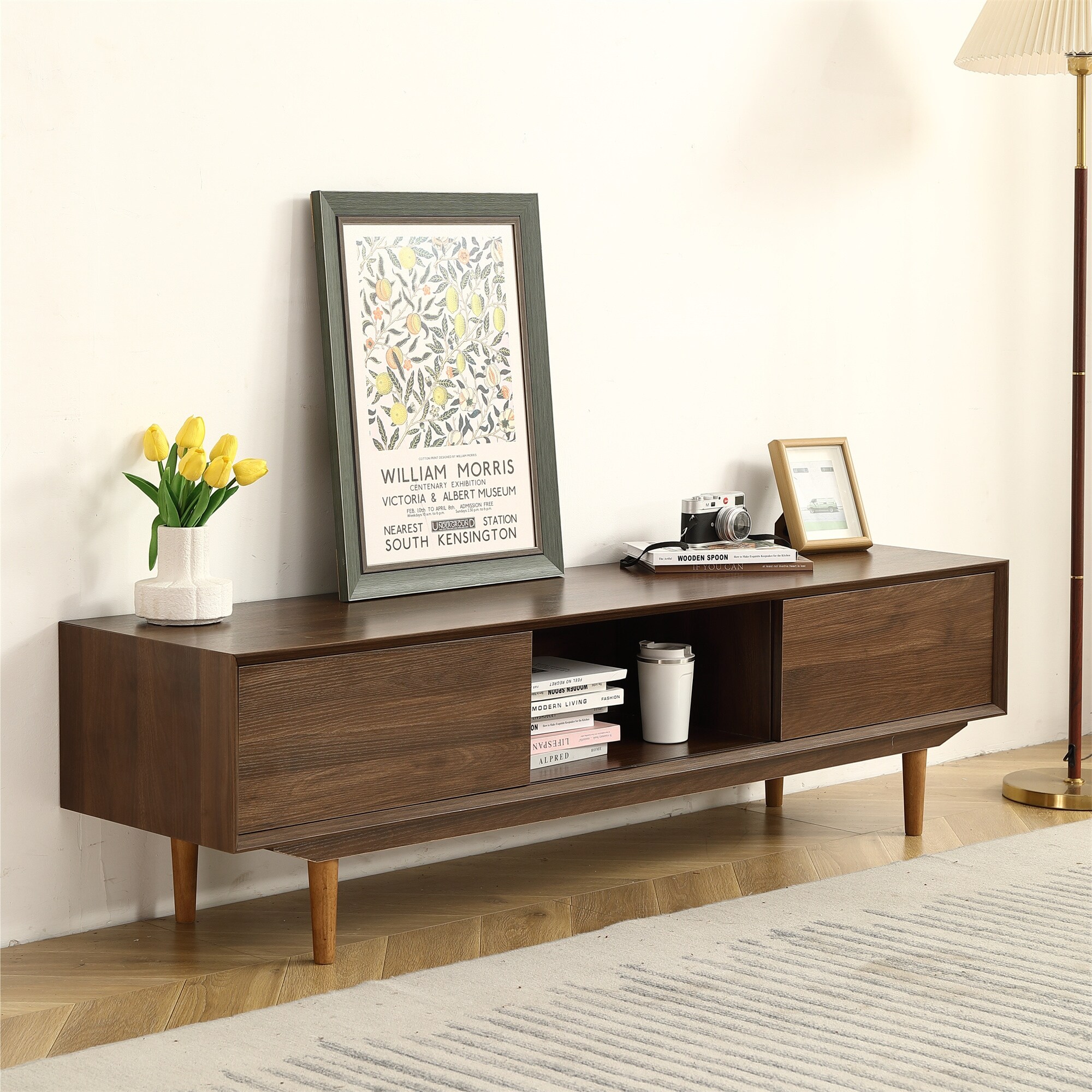 【2025年製 新品】 63 Modern inch 38942095 - Beyond & Bath Bed - Cabinet TV 家具・インテリア