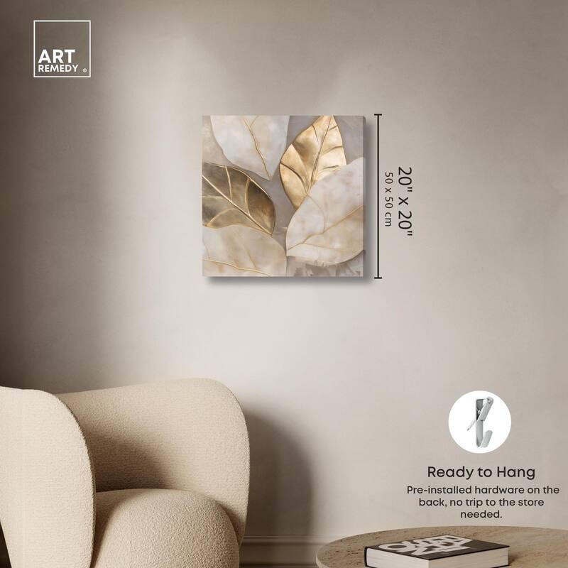 Golden Cascades Canvas by Art Remedy, Gallery Wrapped