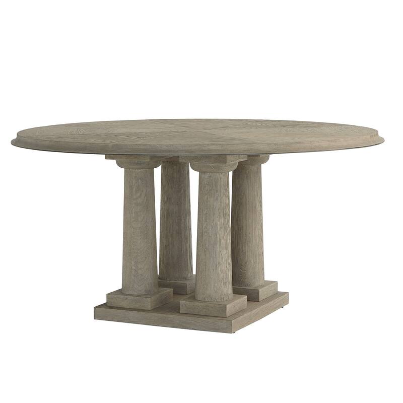 Titian Dining Table-Grey Sandblasted Oak-60" Top - Grey