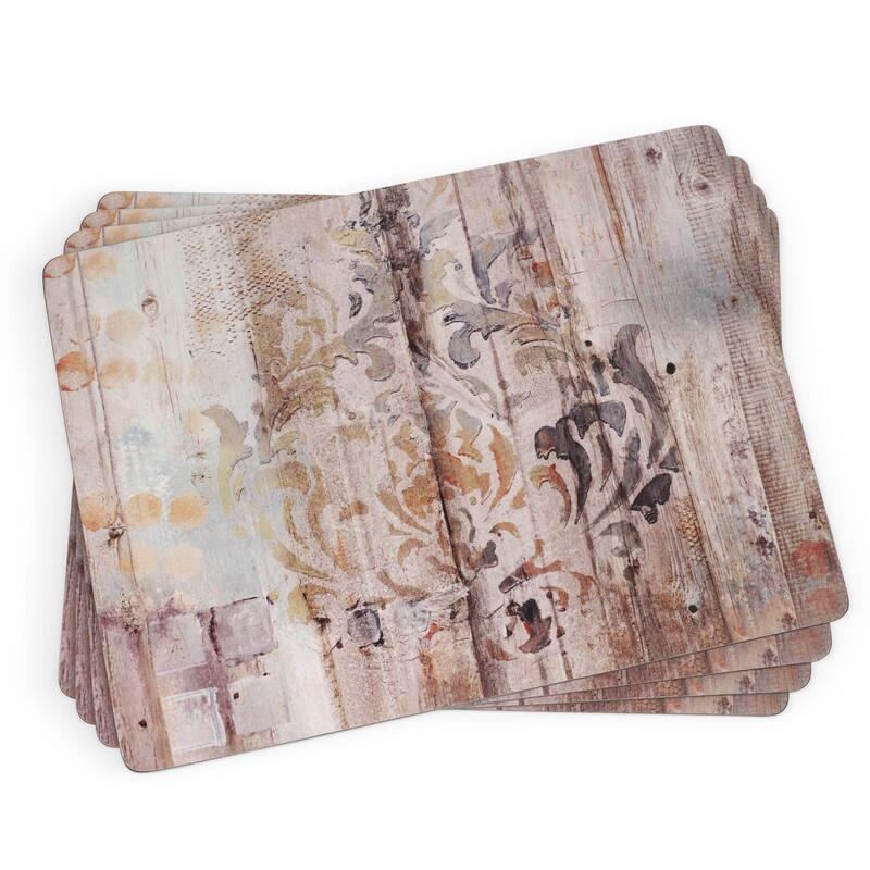 Pimpernel Set of 4 Frozen in Time Placemats - 15.7 x 11.7 in - 15.7 x 11.7 in - Set of 4 - Frozen in Time