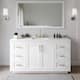 Option White / Giotto Quartz Top / Brushed Gold Hardware