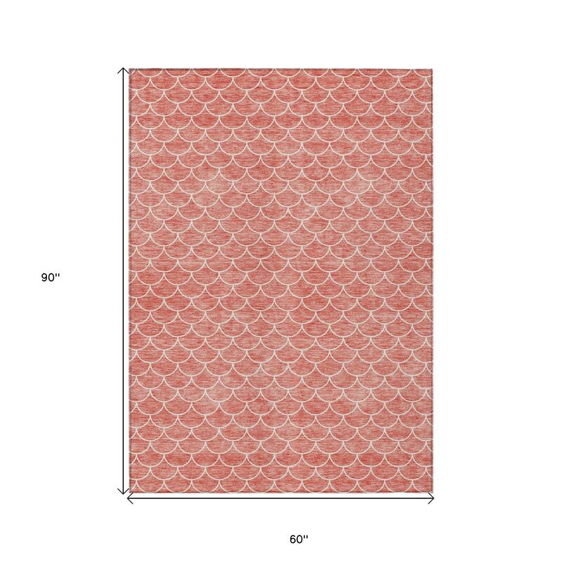 HomeRoots Geometric Transitional Rectangle Outdoor Rug
