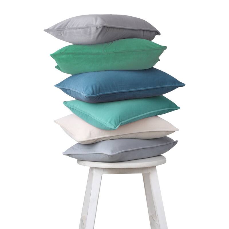 A1HC Pack of 2 Velvet Throw Pillow Insert, Hypoallergenic Down Alternative Fill