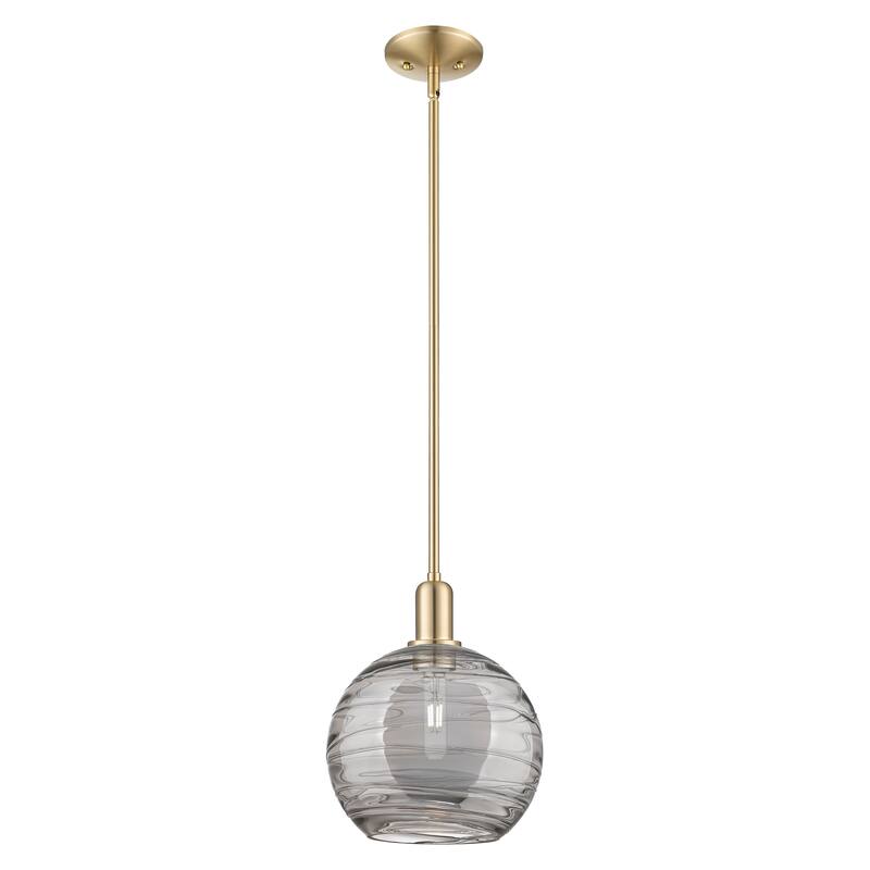 Innovations Lighting Endless Possibilities Arcadia - Athens Deco Swirl - 1 Light 10" Stem Hung Mini Pendant - Champagne Bronze