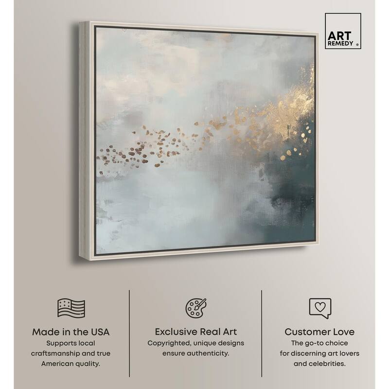 Silvered Hues and Gold I Canvas by Art Remedy