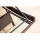 preview thumbnail 6 of 5, Abbyson Outdoor Palermo Adjustable Wicker Chaise Lounge, Dark Brown (Set of 2)