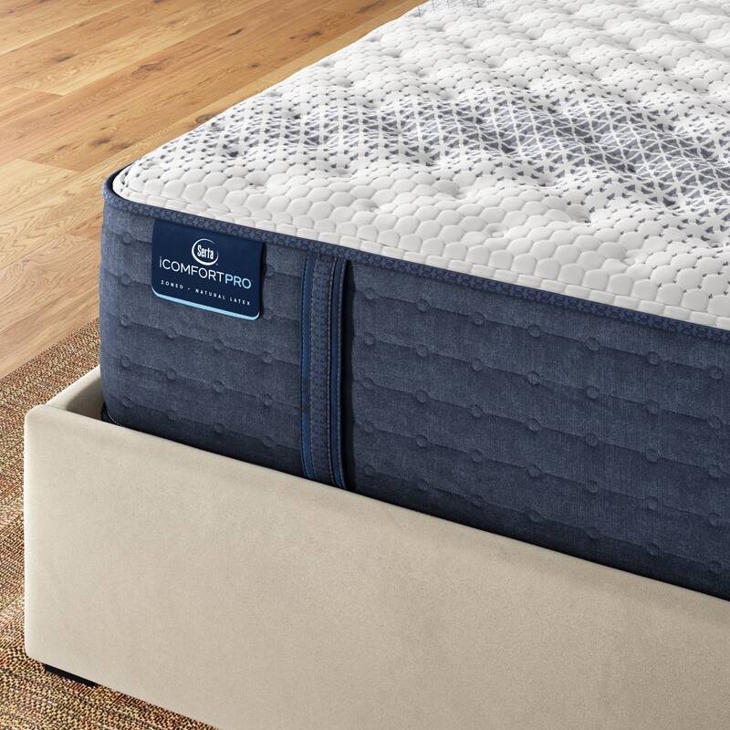 Serta iComfortPro Kingston 14" Latex Foam Firm Mattress Set