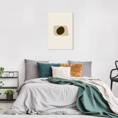 Wynwood Studio Canvas Abstract Unilateral White and Cream White Modern & Contemporary Wall Art Canvas Print