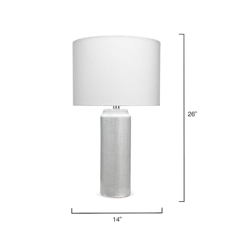 Alden Décor Maisie Ceramic Table Lamp, Blue