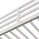 preview thumbnail 12 of 14, Stylish Design Metal Loft Bed with Desk and Shelves, Built-in Drawers, LED Light and USB Charging Station,White