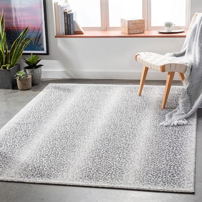 Sherrie Contemporary Leopard Print Area Rug