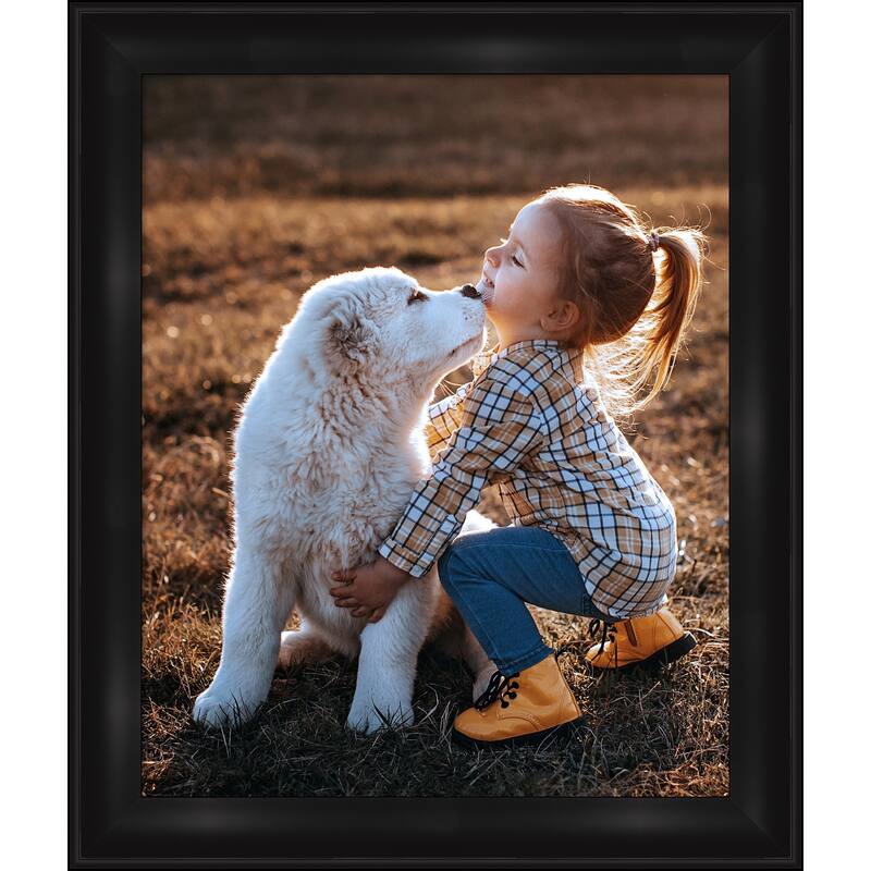 Grand Black Narrow Framed Picture Frame, Photo Frame - 18x22 - Grand Black Narrow