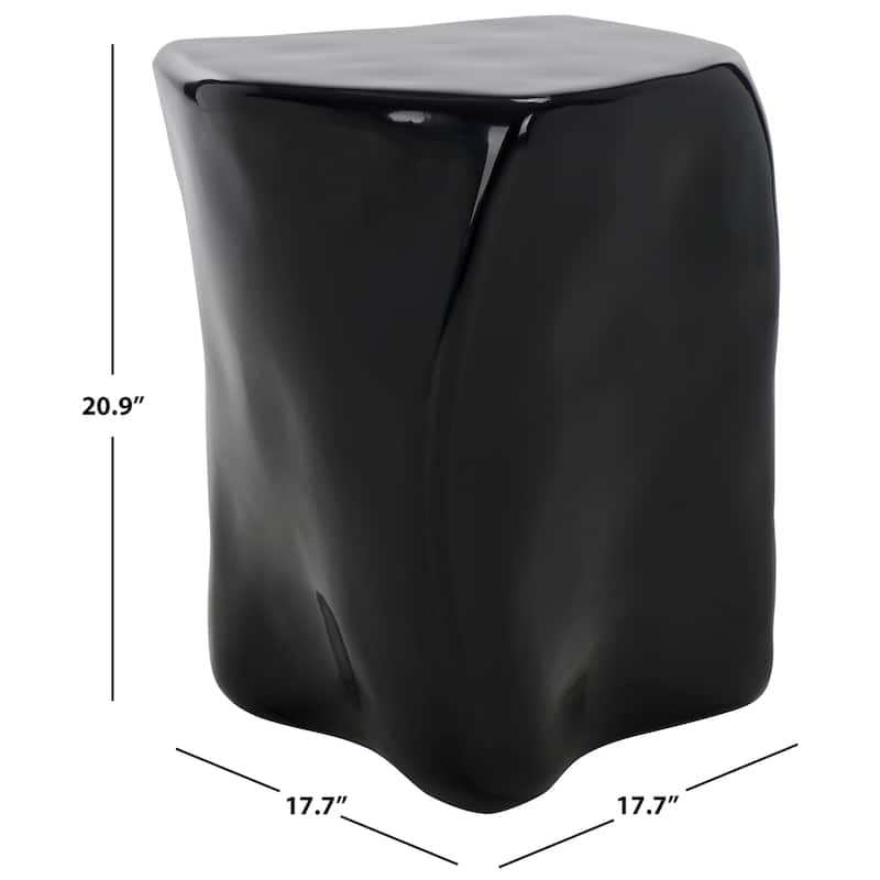 SAFAVIEH Couture Wynnona Concrete Accent Table - 18"W x 18"D x 21"H