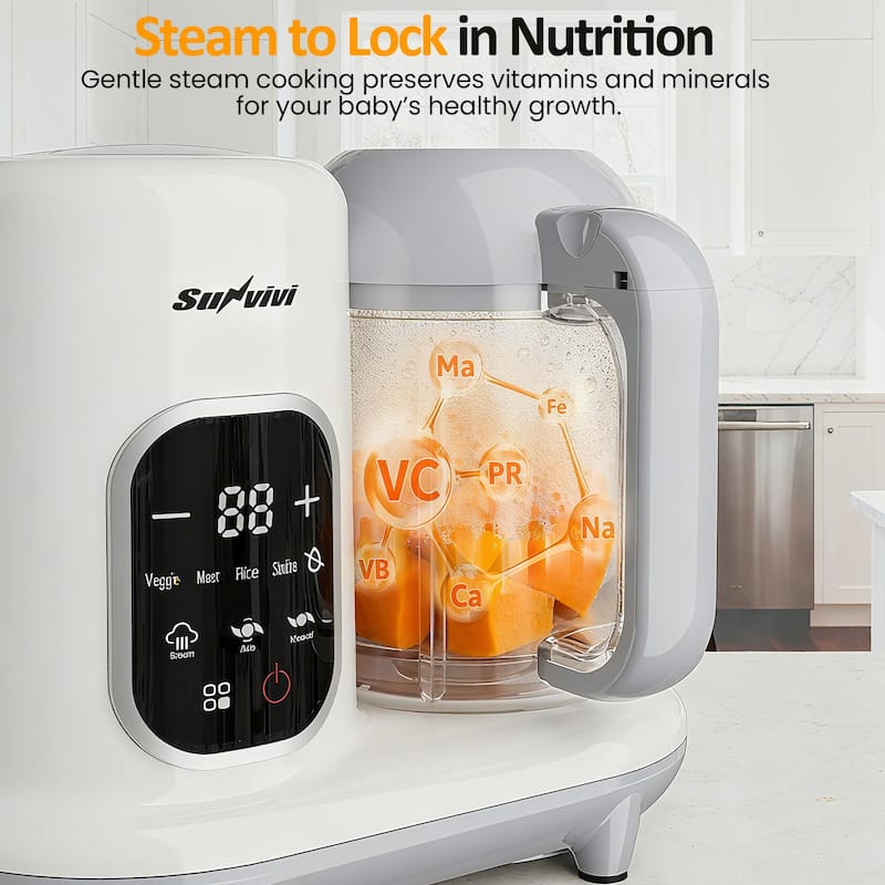 Multifunctional Baby Food Maker, Baby Food Processor Blender Combo
