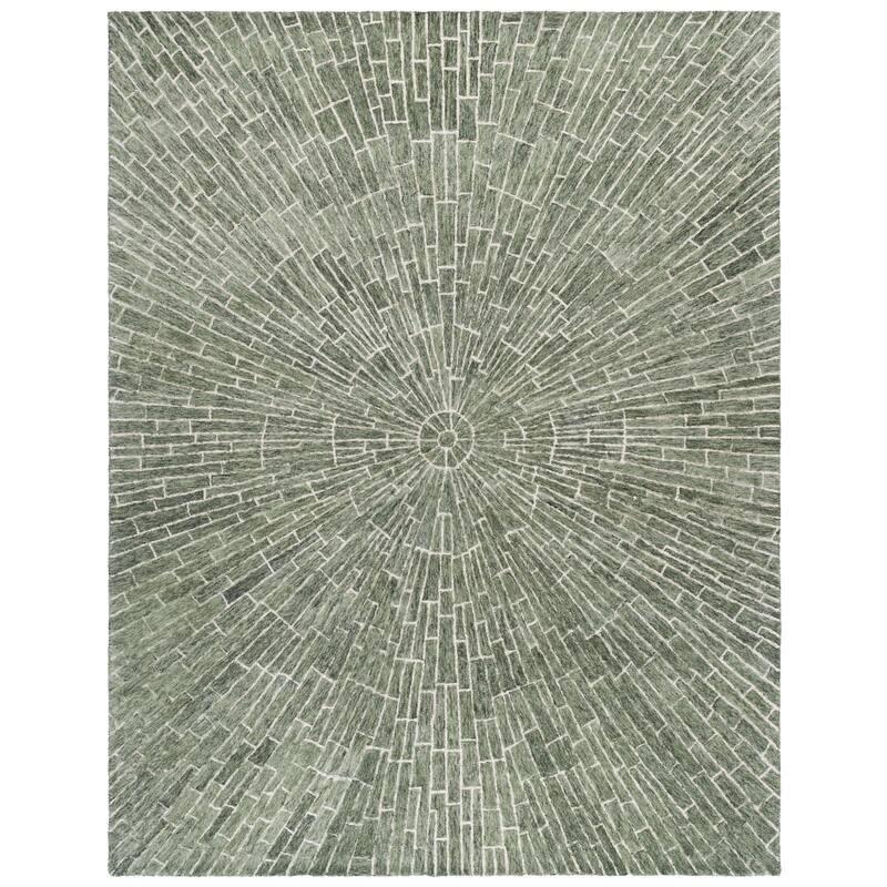 SAFAVIEH Handmade Marquee Bozdana Contemporary Wool Rug - 8' x 10' - Green