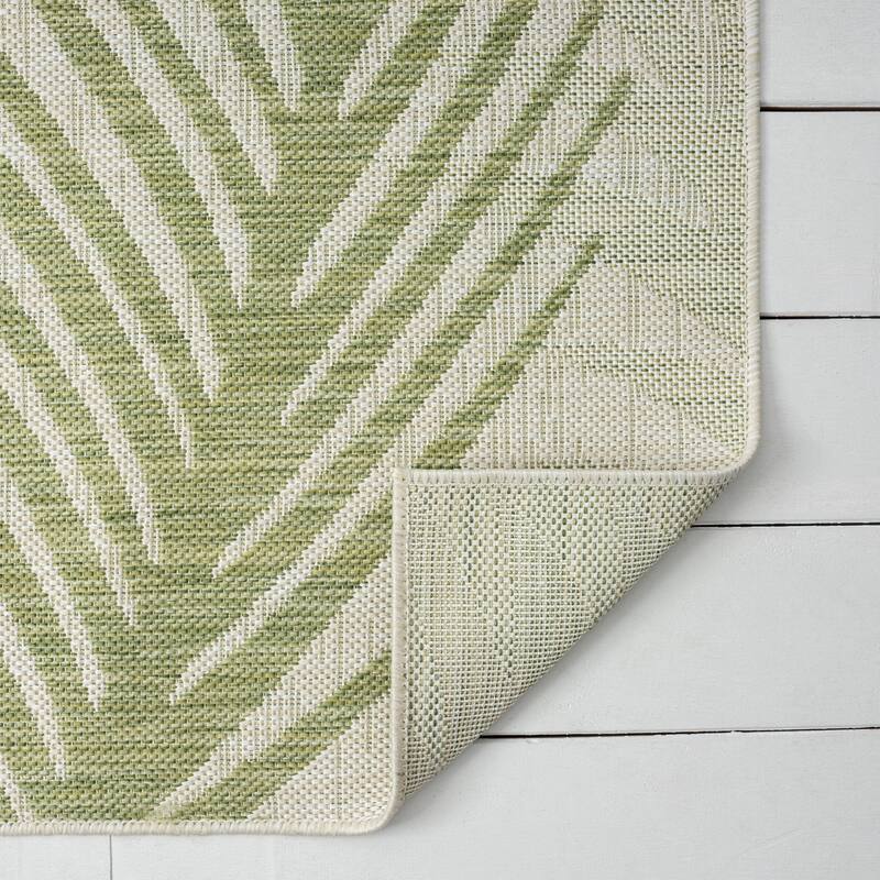 Sevita Callie Coastal Palm Fronds Tropical Indoor/Outdoor Area Rug