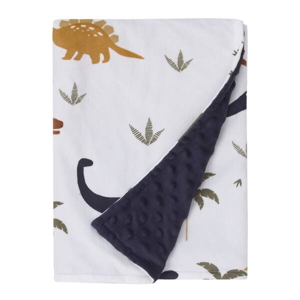 slide 2 of 4, Little Love by NoJo Dino Baby Blanket