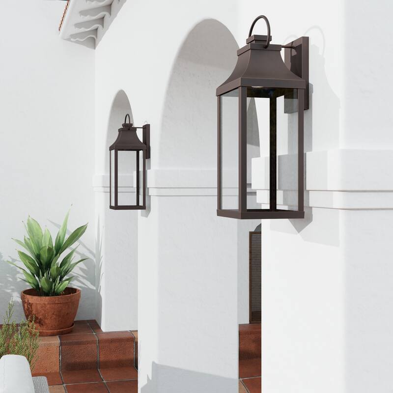 Bradford Outdoor 1-light Extra Large LED Wall Lantern w/ Clear Glass