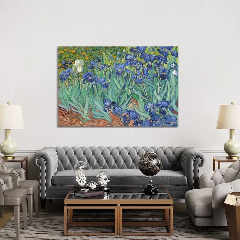 iCanvas "Irises, 1889 " by Vincent van Gogh Canvas Print