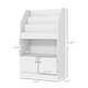 preview thumbnail 10 of 12, 2 Door Nursery Bookcase Toy Storage with Shelves
