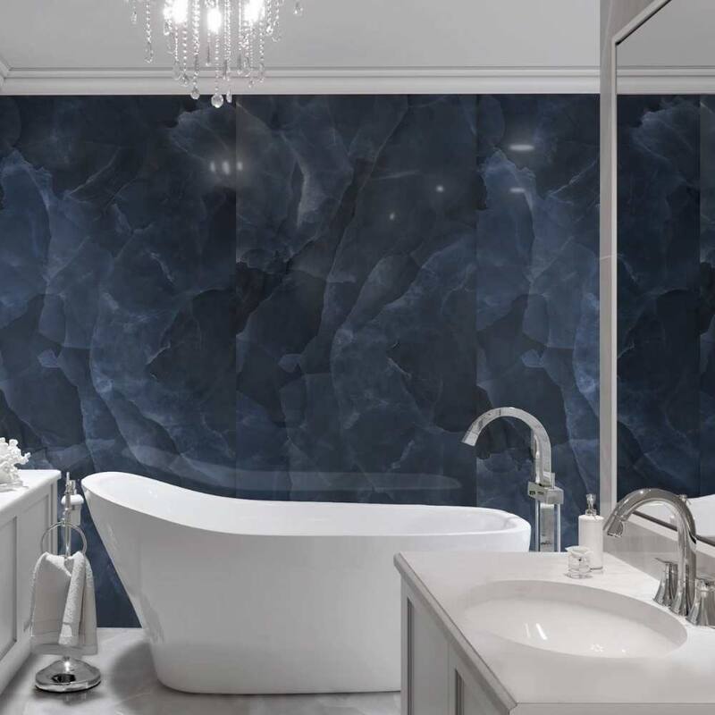 The Tile Life Geo Lust 12x24 Blue Porcelain Floor & Wall Tile