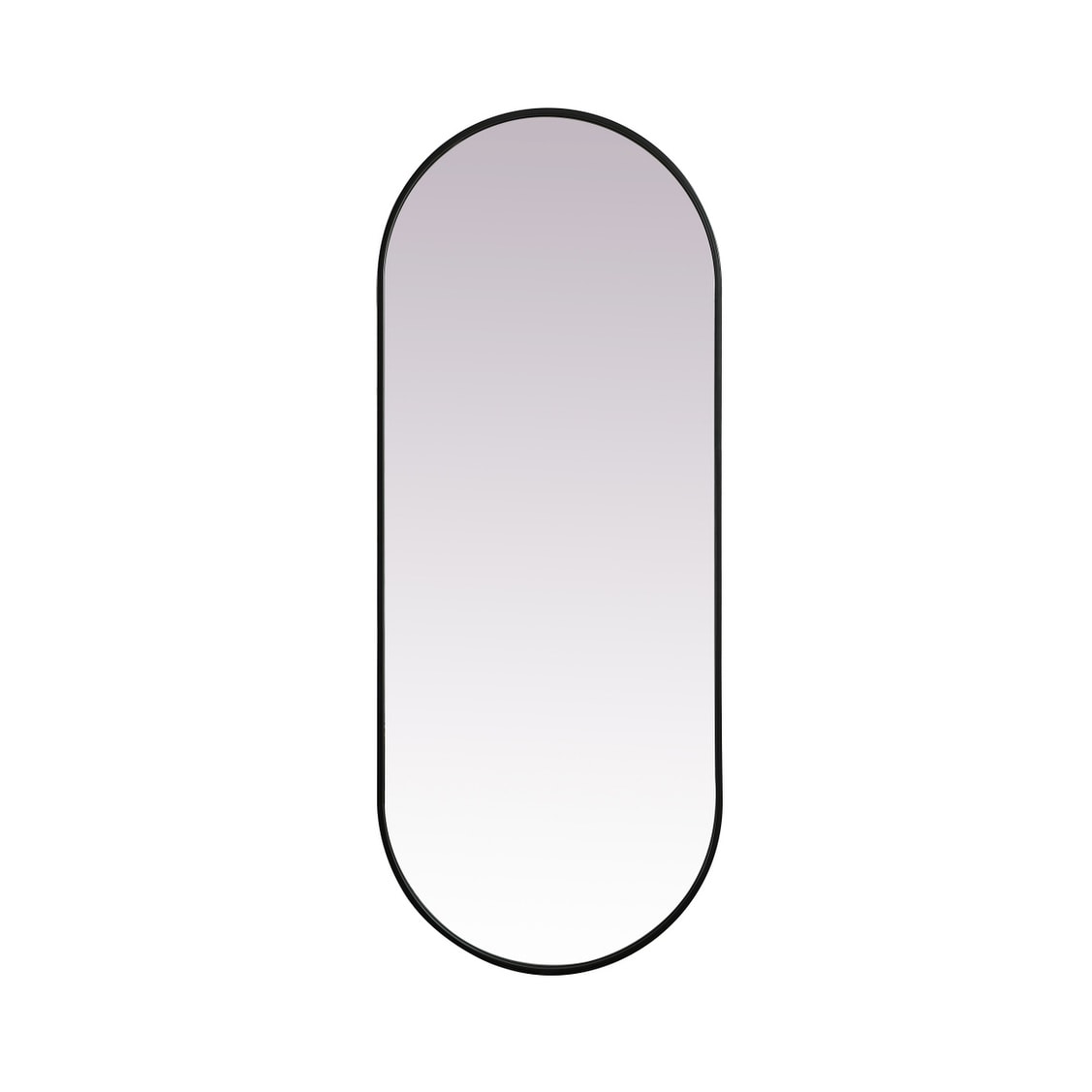 Indigo Home Metal Frame Oval Mirror 24x60 Inch