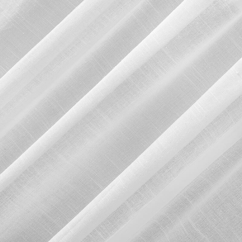 Archaeo Akari Slub Textured Linen Blend Semi-Sheer Rod Pocket Window Tie-up Shade - 40" x 63"