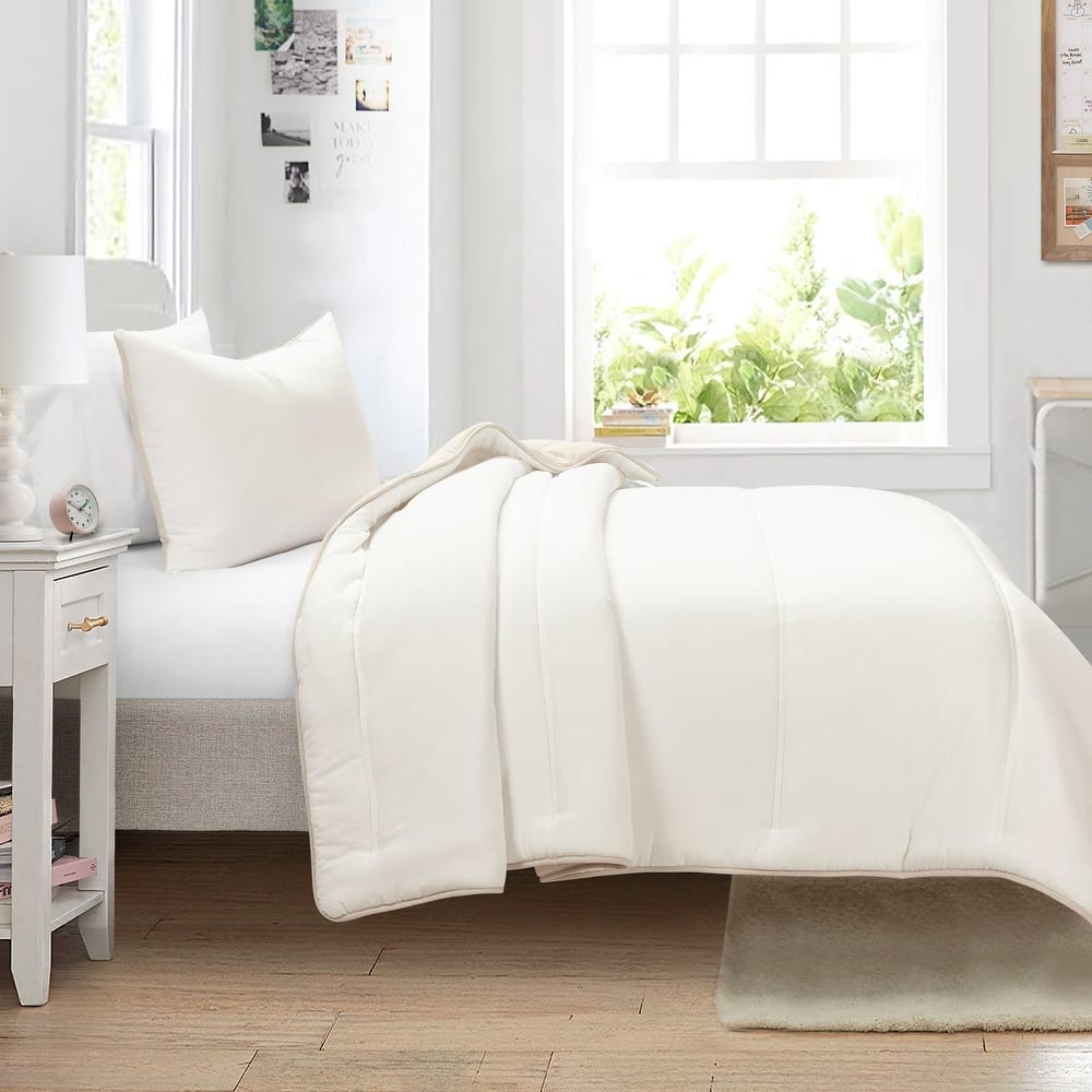 Lush Decor Oslo Soft Reversible Quilted Comforter Set