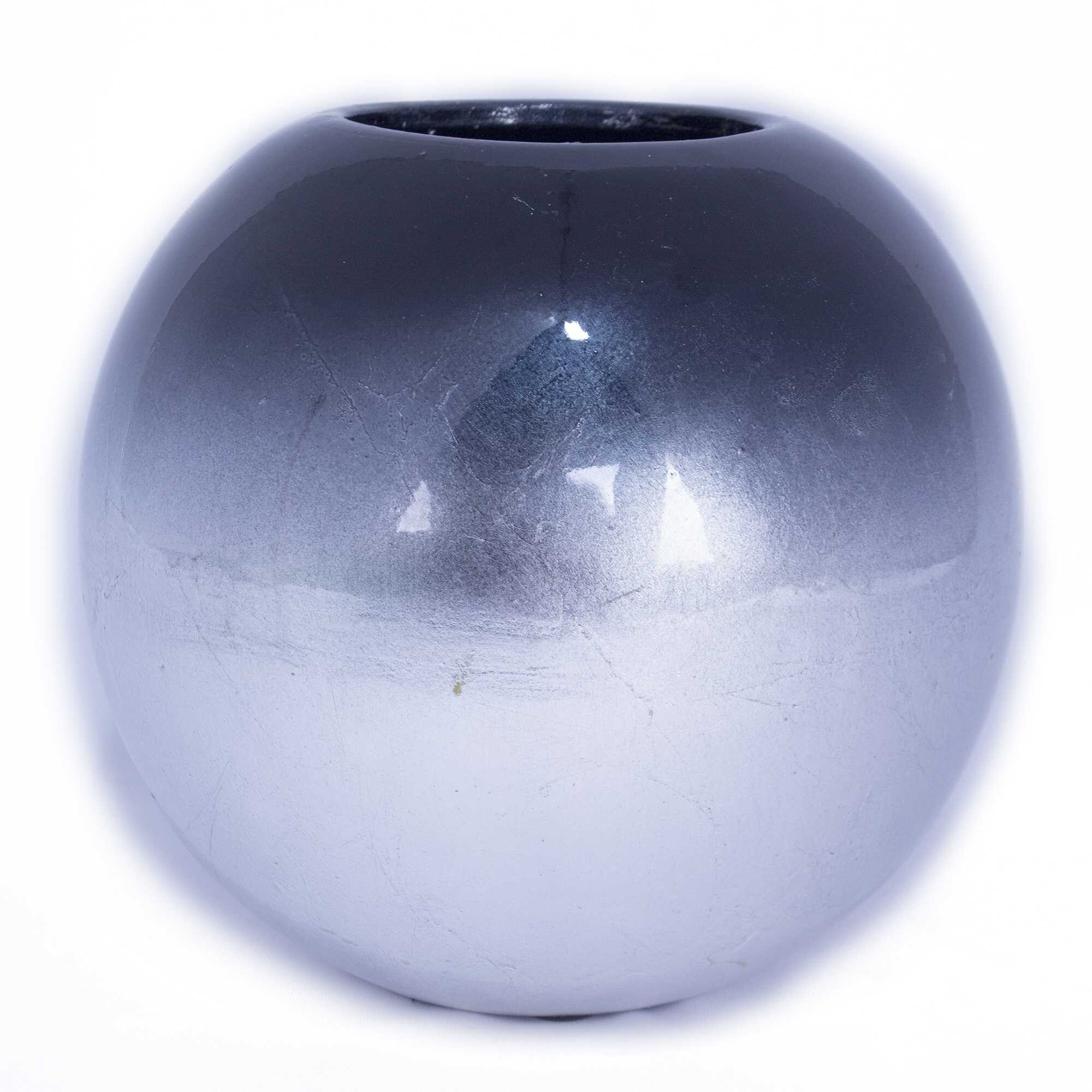 Shop 3 Piece Vase Set Navy And Silver Overstock 24231057