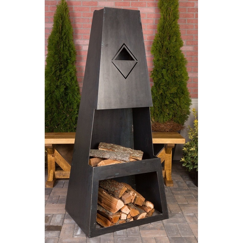 Napa East Ember Haus 66 inch Tall Outdoor Fireplace
